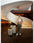 TREVA Aluminum Suitcase Champagne