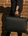 HORIZON Aluminum Suitcase Black