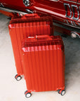 TREVA Aluminum Suitcase Red