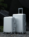 TREVA Aluminum Suitcase Silver