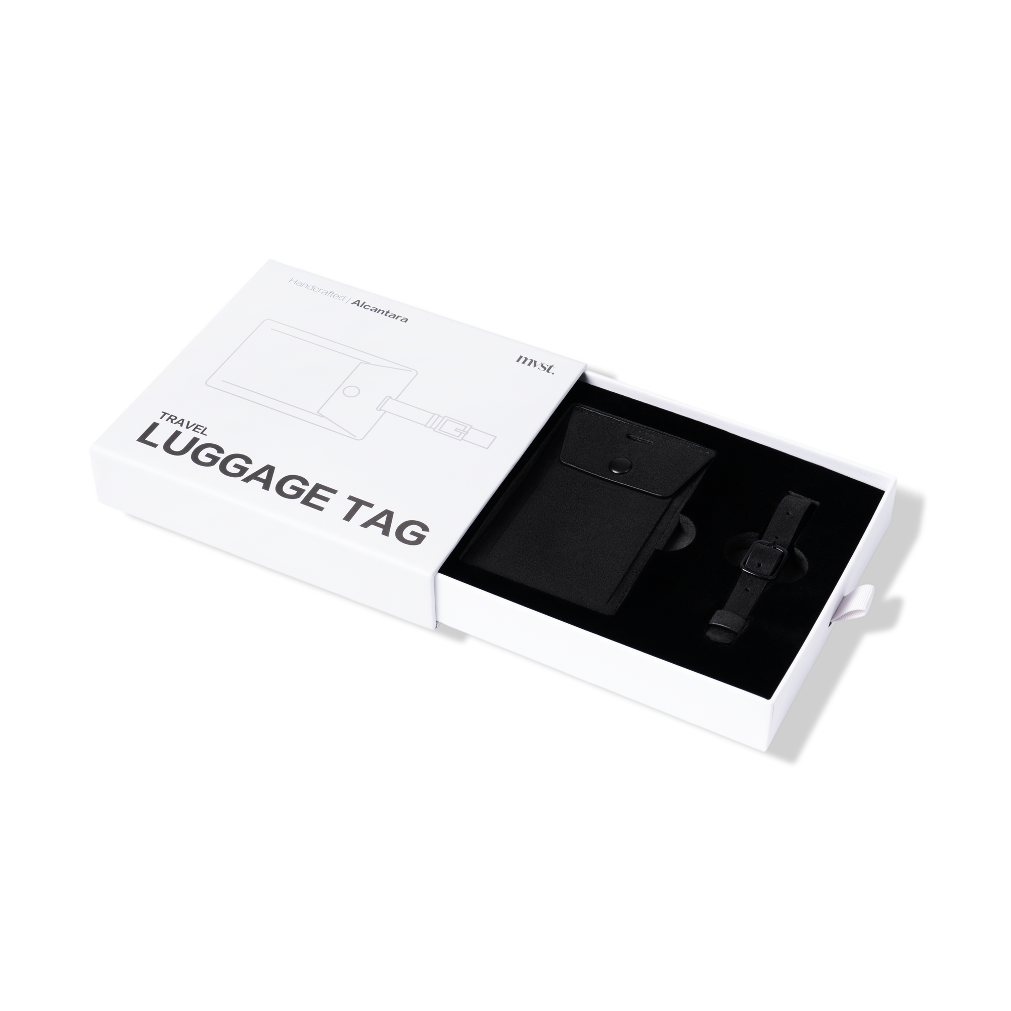 Alcantara Luggage Tag