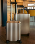 TREVA Aluminum Suitcase Champagne