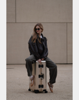 TREVA Aluminum Suitcase Champagne