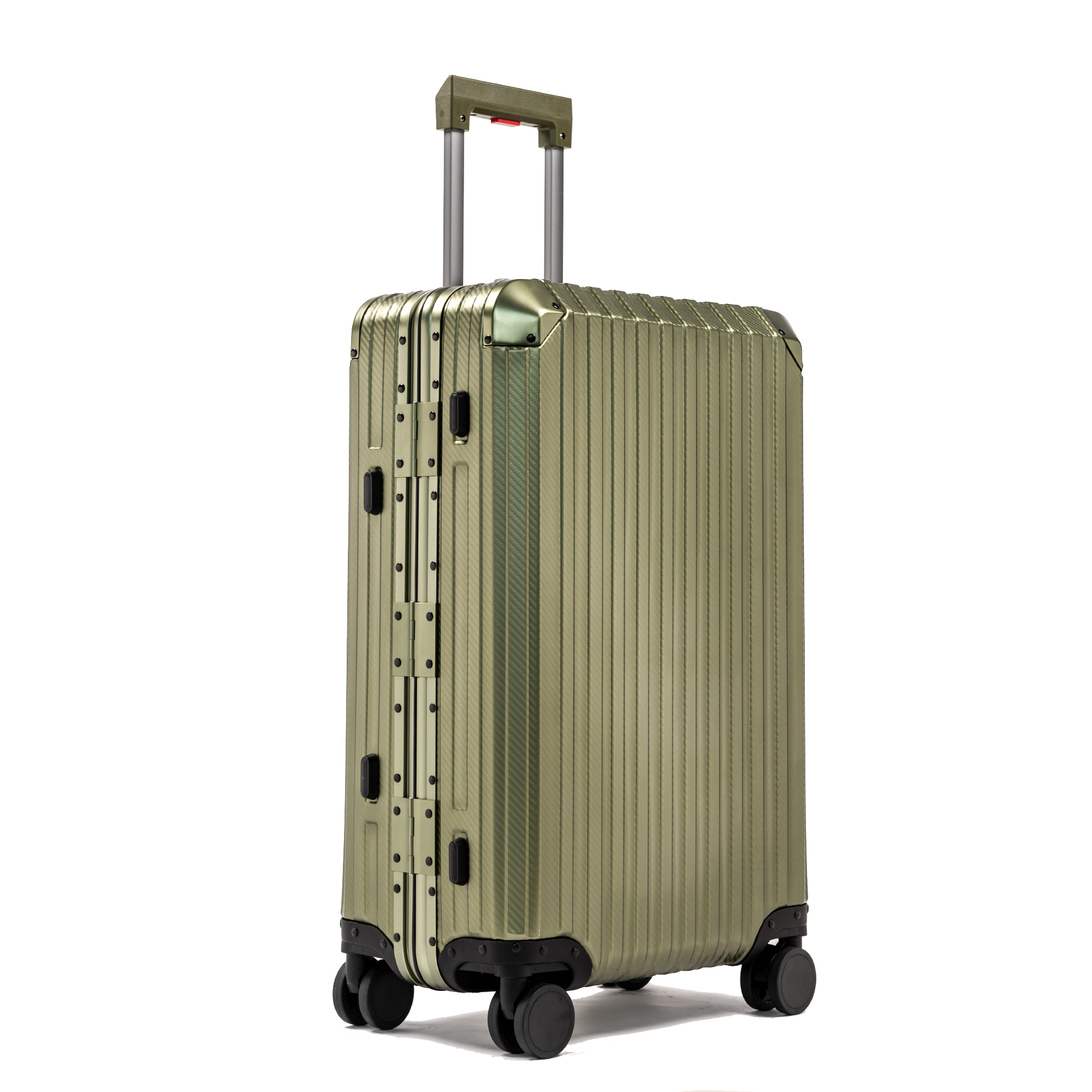 TREK Aluminum Suitcase Army Green