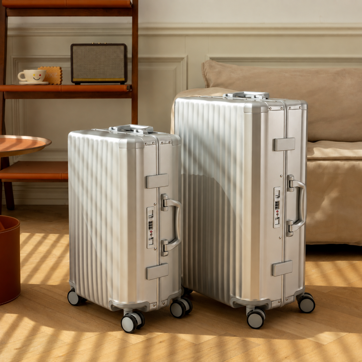 HORIZON Aluminum Suitcase Silver