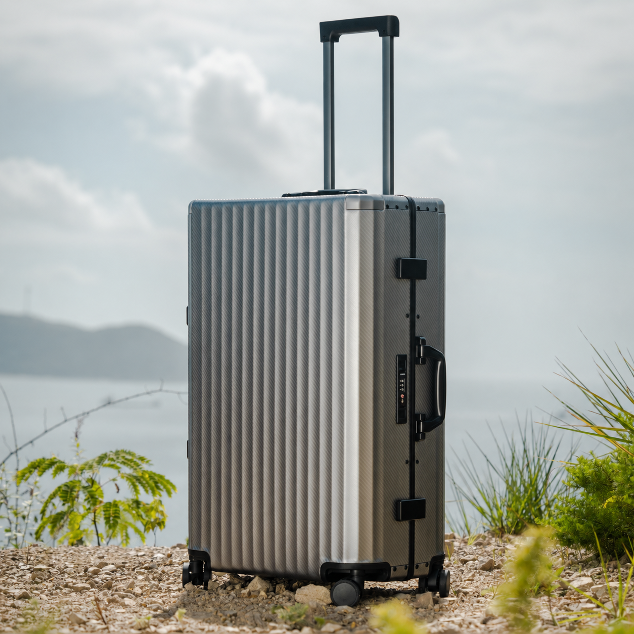 HORIZON Aluminum Suitcase Gunmetal
