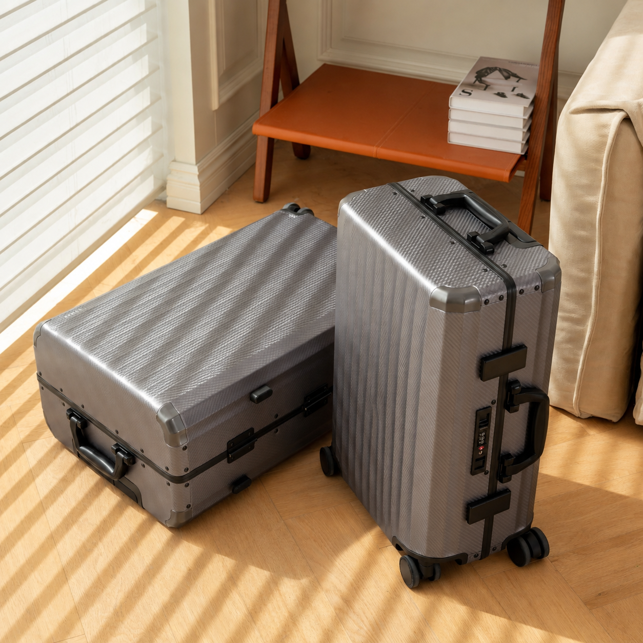 HORIZON Aluminum Suitcase Gunmetal
