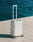 TREVA Aluminum Suitcase Silver
