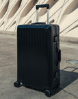 TREVA Aluminum Suitcase Black