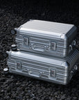 TREVA Aluminum Suitcase Silver