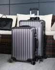 TREVA Aluminum Suitcase Gunmetal