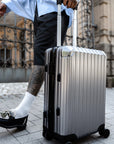 TREVA Aluminum Suitcase Gunmetal
