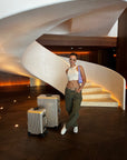 TREK Aluminum Suitcase Champagne